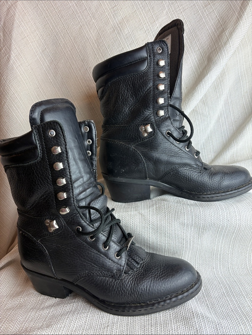 Double H Boots black womens 8